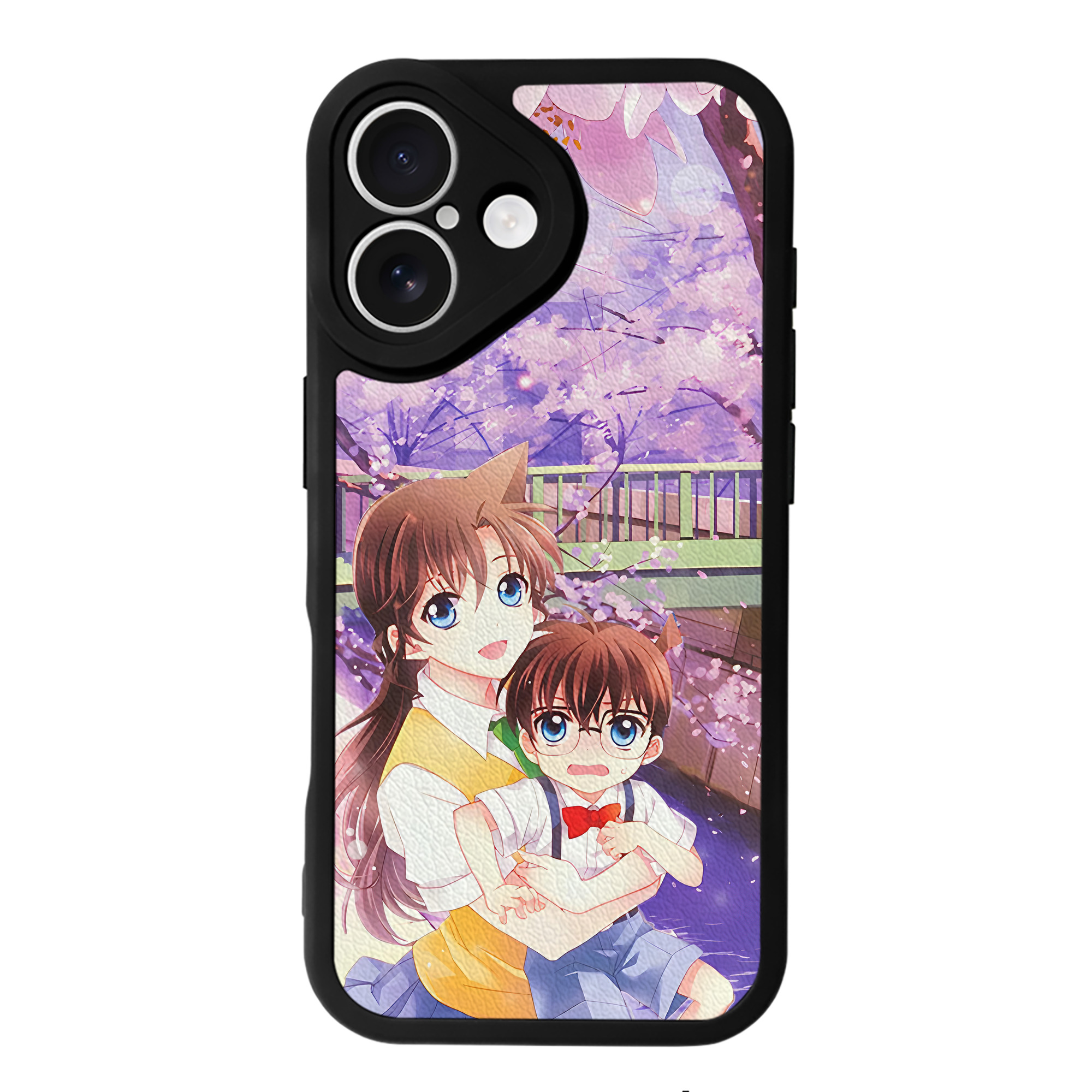 （画像用） 名探偵コナン Detective Conan 【iPhone 16シリーズ対応】シリコンスマホケース（レザー調） 材質：シリコン